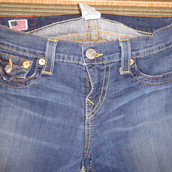 TRUE RELIGION Skinny Leg Jeans 28 Zip/Button Closure Pockets - Picture 12 of 15